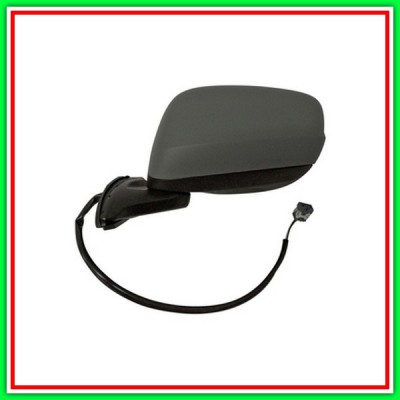 Electric Left Rearview Mirror With Primer-Lockable-Chrome-Convex HONDA Jazz-(Year 2008-2010)