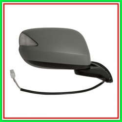 Electric Right Rearview Mirror With Primer-With Headlight-Closeable-Convex-Chrome HONDA Jazz-(Year 2008-2010)
