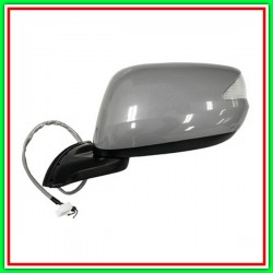 Electrical-Thermal Left Rearview Mirror With Primer-With Headlight-Lockable-Chrome-Convex HONDA Jazz-(Year 2008-2010)