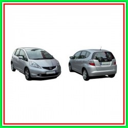 Retrovisore Sinistro Elettrico-Termico Con Primer-Con Fanale-Chiudibile-Cromato-Convesso Honda Jazz-(Anno 2008-2010)