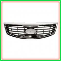 Grey-Silver Radiator Grille With Chrome Molding KIA Sportage (Sl)-(Year 2011-2015)