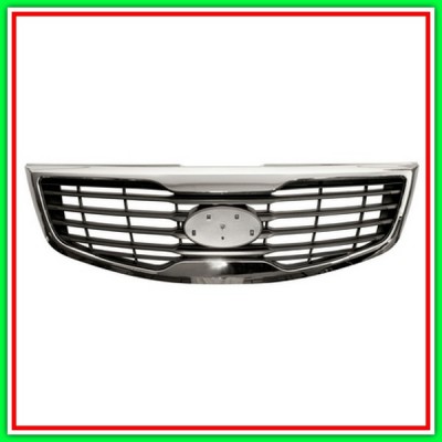 Griglia Radiatore Grigio-Argento Con Modanatura Cromata Kia Sportage (Sl)-(Anno 2011-2015)