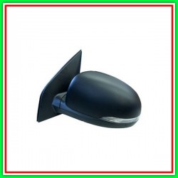 Retrovisore Sinistro Elettrico-Nero-Con Fanale-Convesso-Cromato Kia Picanto-(Anno 2011-2015)