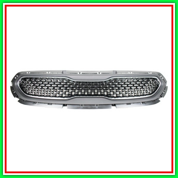 Griglia Radiatore Nero-Lucida Con Cornice Cromata Kia Niro-(Anno 2016-2019)