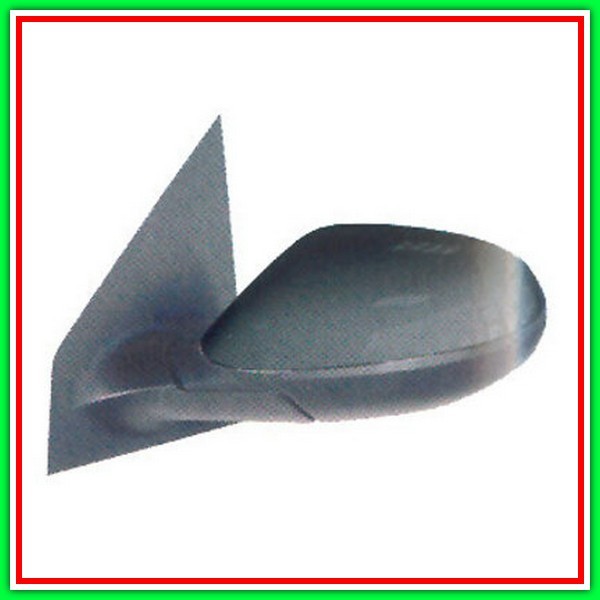 Retrovisore Sinistro A Cavi-Nero-Convesso-Cromato Lancia Ypsilon-(Anno 2003-2006)