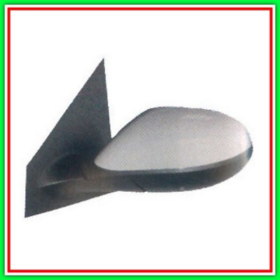 Retrovisore Sinistro Elettrico-Termico Con Primer-Con Sonda-Convesso-Cromato -Mod Fino 06-2005 Lancia Ypsilon-(Anno 2003-2006)