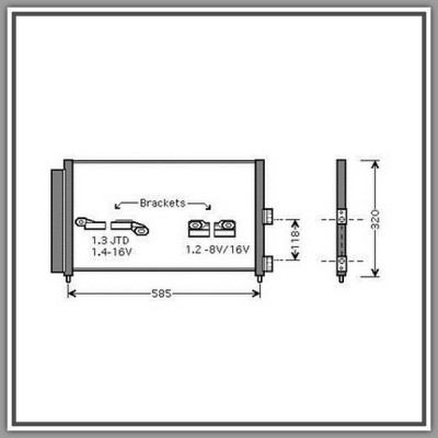 Condensatore Lancia Ypsilon-(Anno 2003-2006)