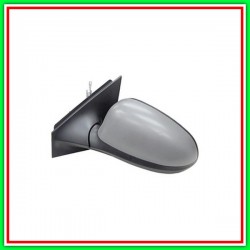 Left Cable Rearview Mirror With Primer-Convex-Chrome LANCIA Ypsilon-(Year 2011-2015)