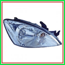 Proiettore Destro H4 Elettrico Cromato-Senza Motore Mitsubishi Lancer-(Anno 2002-2008)