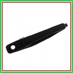 Maniglia Esterna Anteriore Destra-Nero-Liscia Con Foro Nottolino Mitsubishi Lancer-(Anno 2002-2008)