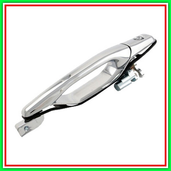 Maniglia Esterna Anteriore Destra-Cromata-Con Foro Nottolino Mitsubishi Outlander-(Anno 2003-2006)
