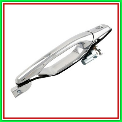 Maniglia Esterna Anteriore Destra-Cromata-Con Foro Nottolino Mitsubishi Outlander-(Anno 2003-2006)