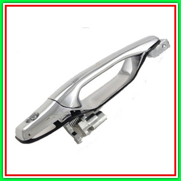 Maniglia Esterna Anteriore Sinistra Cromata-Con Foro Nottolino Mitsubishi Outlander-(Anno 2003-2006)