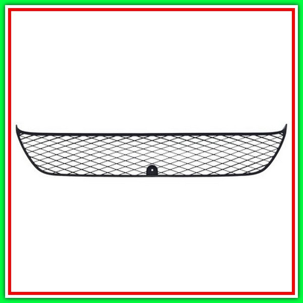 Griglia Centrale Paraurti Anteriore-Nera Mitsubishi Outlander-(Anno 2006-2009)