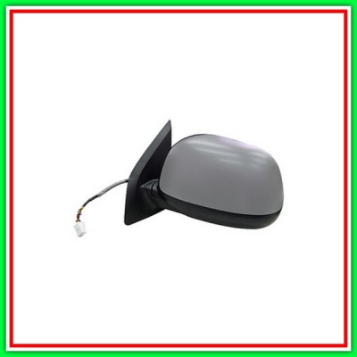 Retrovisore Sinistro Elettrico-Termico Con Primer-Chiudibile-Convesso-Cromato Mitsubishi Outlander-(Anno 2006-2009)