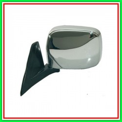 Retrovisore Sinistro Manuale-Cromato Mitsubishi L200-Strada-(Anno 1996-2000)