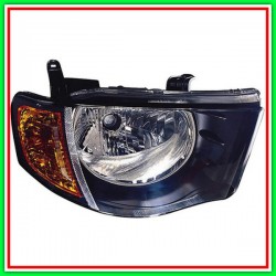 Projector Right Projector Mod H4 Manual- Light Orange-Cabin Double MITSUBISHI L200-Road-(Year 2005-2010)