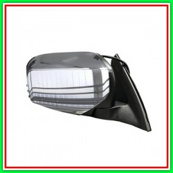 Black-Convex-Chrome Electric Right RearView mirror with Chrome Shell MITSUBISHI L200-Road-(Year 2005-2010)