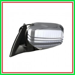 Black-Convex-Chrome Electric Left Rearview mirror with chrome shell MITSUBISHI L200-Strada-(Year 2005-2010)