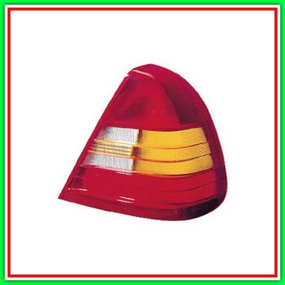 Fanale Posteriore Sinistro Con Porta Lampada Mod Arancio-Rosso Mod Fino 97 Mercedes Classe C (W202)-(Anno 1993-2000)