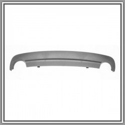 Spoiler Paraurti Posteriore Nero-Con Scarico Doppio Tondo - Mod Amg Mercedes Classe C (W2S204)-(Anno 2007-2010)