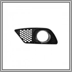 Griglia Sinistra Paraurti Nera-Con Sede Fendi-Con Cornice Cromata Mod Amg Mercedes Classe C (W2S204)-(Anno 2007-2010)