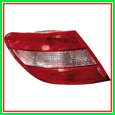 Fanale Posteriore Destro Senza Porta Lampada-Bianco-Rosso Mod Berlina-Elegence-Executive Mercedes Classe C (W2S204)-(2007-2010)