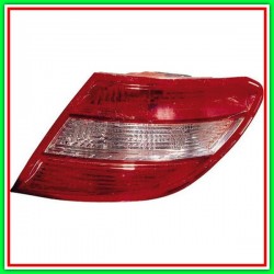 Fanale Posteriore Sinistro Senza Porta Lampada- Rosso-Bianco-Mod Berlina Classic-Elegence-Executive