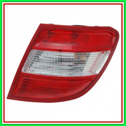 Fanale Posteriore Destro Senza Porta Lampada-Rosso-Bianco - Mod Station Wagon Classic-Elegance-Executive