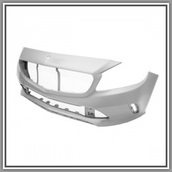 Paraurti Front With Primer-With Hook Cover Cap-With Molding Holes-With Tracks Pdc-Park Assist
