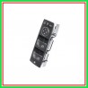 Pulsantiera Nera-4 Interruttori-Alzacristallo Porta Anteriore Sinistra-3 Pins Mercedes Classe A (W176)-(Anno 2015-2018)