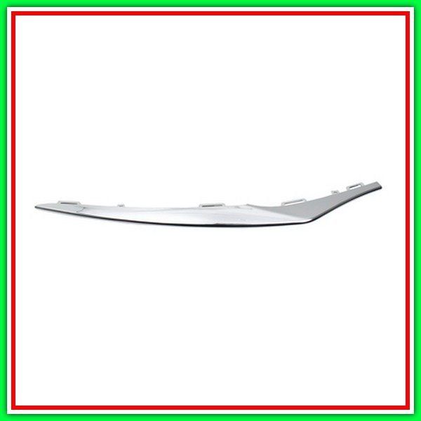 Modanatura Inferiore Destra Cromata-Paraurti Anteriore Mercedes-Cla Class (W117/C117)-Mod. 01/13-03/16