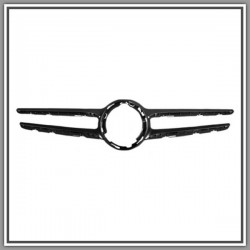 Black Molding Lucida Grille Radiator-With Hole Camera MERCEDES Class C (W2S205)-(Year 2018 Onwards)
