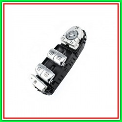 Pulsantiera Grigia-4 Interruttori-Alzacristallo Porta Anteriore Sinistra-3 Pins Mercedes-S Class (W222)-Mod. 06/13-06/17