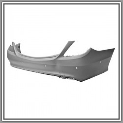 Paraurti Rear With Primer-Con Holes Pdc-Supports-With Plug Cover Hook Cover Mod Amg