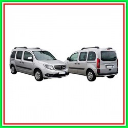Retrovisore Sinistro Elettrico-Termico Con Primer-Chiudibile-Asferico-Cromato Mercedes Citan (W415)-(Anno 2012 In Poi)