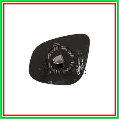 Piastra Specchio Destra Asferica-Termica Cromata Mercedes Citan (W415)-(Anno 2012 In Poi)