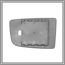 Upper Mirror Plate Right-Base Square-Convex-Thermal-Chrome Mod Up 09-10 MERCEDES Sprinter-(Year 2006-2013)