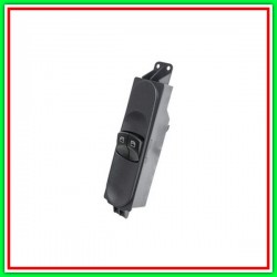 Pulsantiera Nera-2 Interruttori-Alzacristallo Porta Anteriore Sinistra-Senza Funzione Regolazione Retrovisori-4 Pins