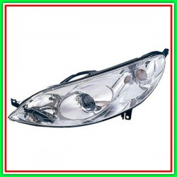 Proiettore Sinistro H1-H7 Elettrico Con Motore Peugeot 407-(Anno 2004-2007)