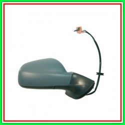 Retrovisore Destro Elettrico-Termico-Con Primer-Con Sonda-Convesso-Blu Peugeot 407-(Anno 2004-2007)
