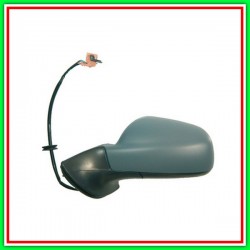 Retrovisore Sinistro Elettrico-Termico Con Primer-Convesso-Blu Peugeot 407-(Anno 2004-2007)