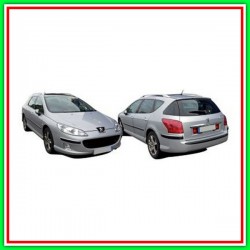 Retrovisore Sinistro Elettrico-Termico Con Primer-Convesso-Blu Peugeot 407-(Anno 2004-2007)