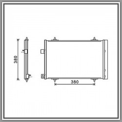 Condensatore Peugeot 407-(Anno 2004-2007)