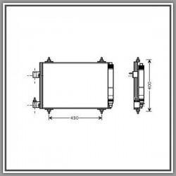 Condensatore Peugeot 407-(Anno 2004-2007)