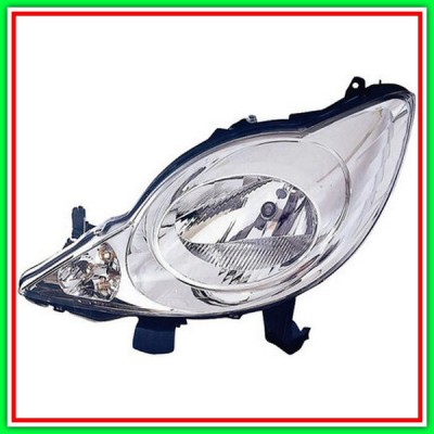 Left Projector H4 Electric With Motor PEUGEOT 107-(Year 2009-2012)