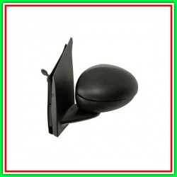 Left Rearview Mirror A Cable-Black-Convex-Chrome PEUGEOT 107-(Year 2009-2012)