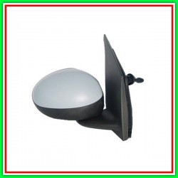 Right Cable Rearview Mirror With Primer-Convex-Chrome PEUGEOT 107-(Year 2009-2012)