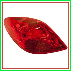 Fanale Posteriore Sinistro Senza Porta Lampada-Rosso Peugeot 207-(Anno 2006-2009)
