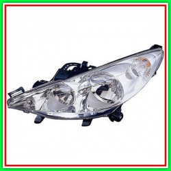 Proiettore Sinistro H1-H7 Elettrico Con Motore Peugeot 207-(Anno 2006-2009)